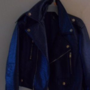forever 21 Navy blue  moto jacket m